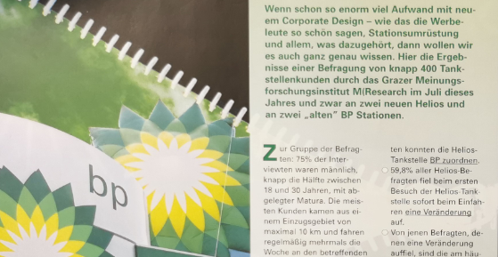 BP Umfrage Corporate Design Markforschung meinungsforschung Österreich