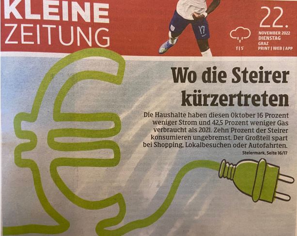 Umfrage Sparen Kleine zeitung mresearch klima geld Steiermark