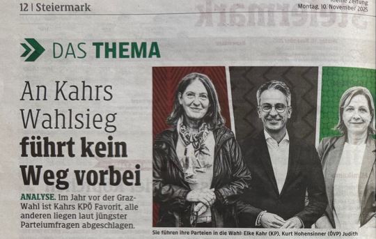 Walen Graz, Parteiumfragen, KPÖ, Kahr, Graz